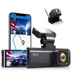 Redtiger F7NT 4K Front and Rear Windshield Dash Cam, 128GB, Suction Cup, Model F7NT-MAX