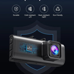 Redtiger F7NP Windshield Dash Cam, 32GB, Suction Cup, Model F7NP