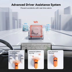 WOLFBOX G850 PRO 12" Mirror Dash Cam, 64GB, 5.8Ghz WiFi, Model G850PRO